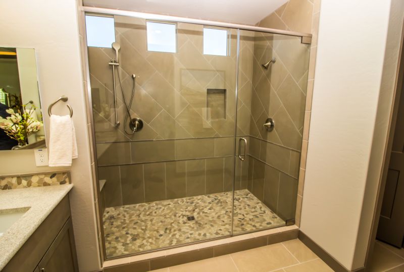 Wide Glass Shower Enclosure